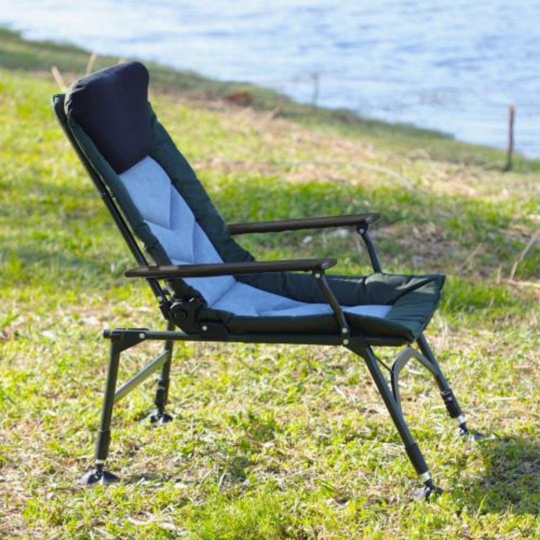 MAS Select Camping Lounge Chair with Removable Footrest