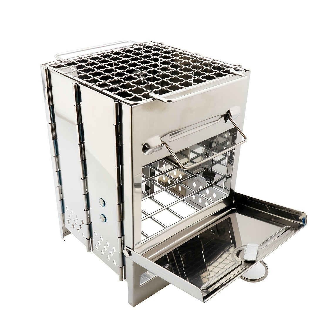 MAS Selected Mini Folding Stainless Steel Charcoal Stove