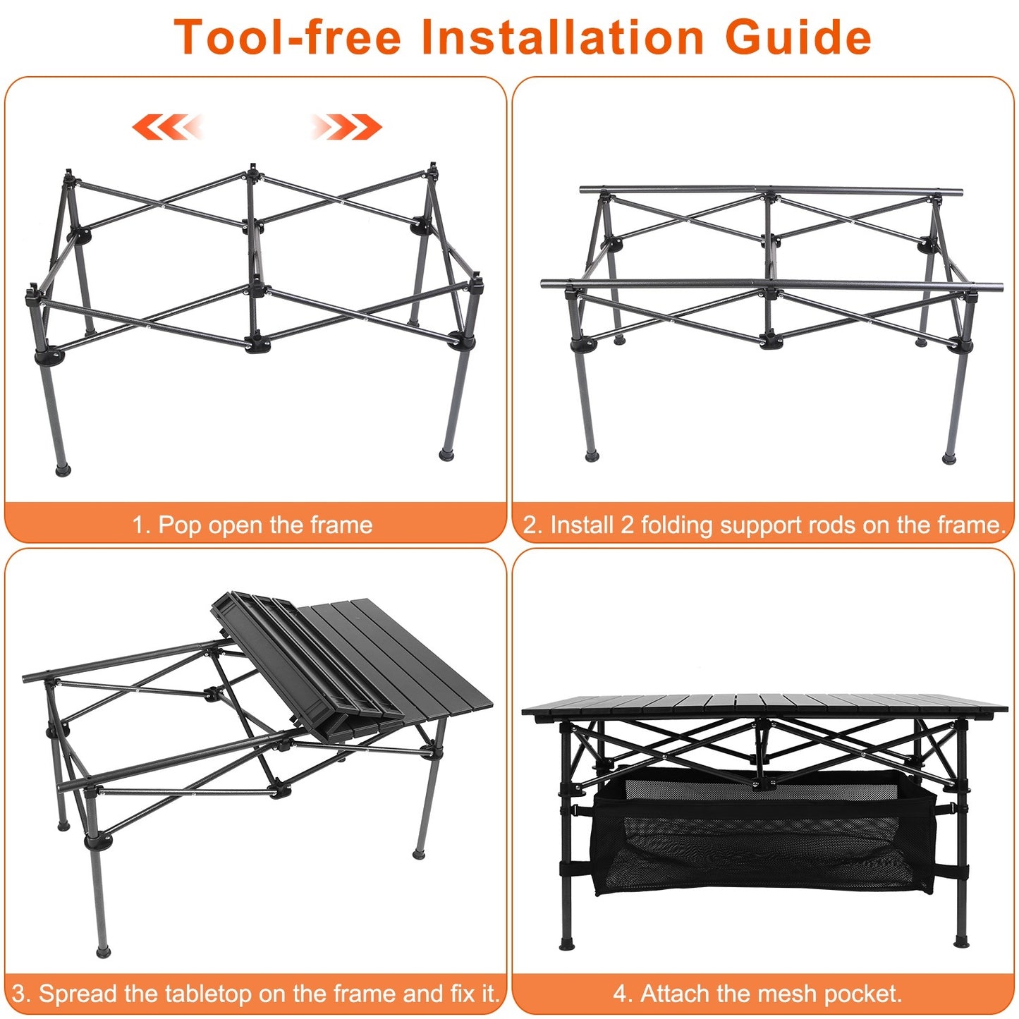 MAS Select | Folding Aluminum Camping Table